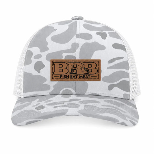 BRB Leather Patch Trucker Hat