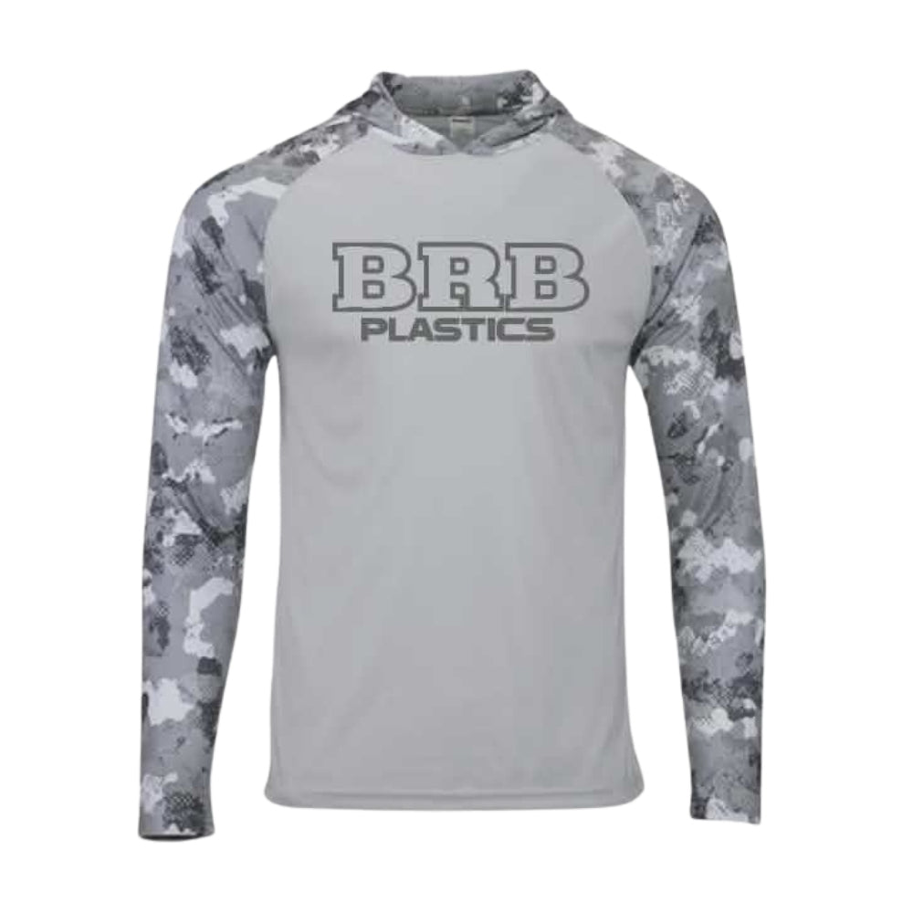 BRB Plastics Aluminum Camo UPF 50 Sun Shirt